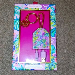 Lilly Pulitzer charging tag